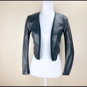 Black leather jacket from HM